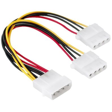 Hama PC Y-Stromkabel Intern Strom-Kabel CAK S-01 Adapter 1x Kupplung zu 2x 5,25"