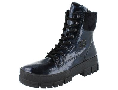 RIEKER Lagro Biker Boots blau Kunstleder