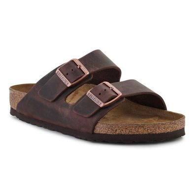 Sandalen Birkenstock Arizona Nubukleder Braun