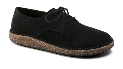 Mokassins Birkenstock Gary aus weichem Veloursleder, schwarz