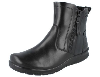 ECCO Barbett GTX Damen Winterboots schwarz Glattleder