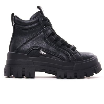Stiefel Buffalo flach schwarz Aspha Nc Mid