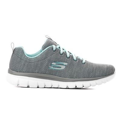 Sportschuhe Skechers Graceful-Twisted grau mint