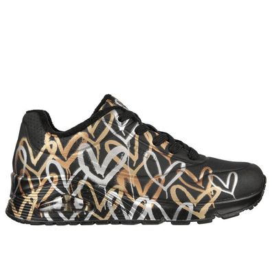 Sneakers Skechers Metallic Love in Schwarz und Gold