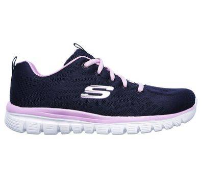 Sportschuhe Skechers mit Memory Foam, blau marine und pink