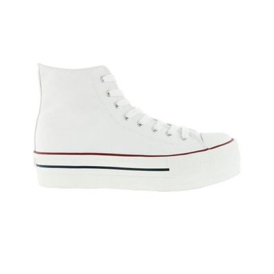 Sneakers Victoria mit Plateau-Sohle Weiß