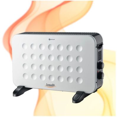 Elektroheizung mit 2 Leistungsstufen, effizienter und mobiler Elektroheizkörper : Sta