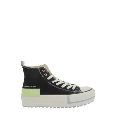 Sneakers Victoria Schwarze Tribu Doble Lona Piezas