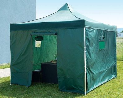 NEU kompletter Faltpavillon mit Tür 2 Fenster Wandseitenteil für Garten Festival