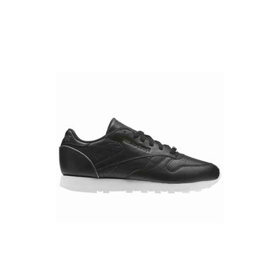 Sneakers Reebok CL Lthr schwarz / weiß Damen