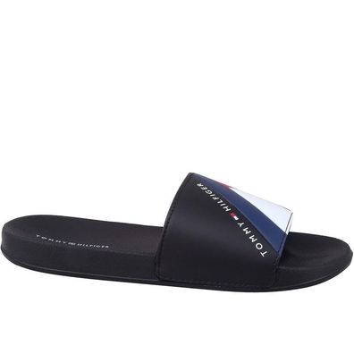 Sandalen Tommy Hilfiger Flag Pool Slide schwarz