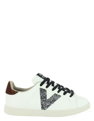 Sneakers Victoria Weiß mit Leopardenmuster