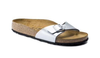 Sandale Birkenstock Madrid Etroite Silber