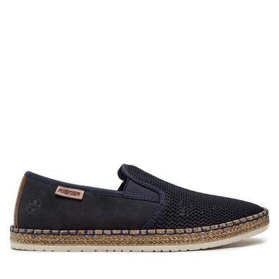 Mokassins Rieker Blau Marine Komfortable Espadrille