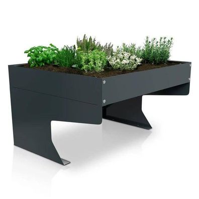 Mähroboter Garage Überdachung mit Pflanzkasten Stahl Rasenmäher Zubehör B-WARE