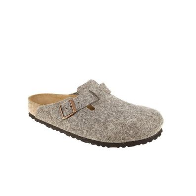 Mules Birkenstock Boston Normal aus Filz in Braun