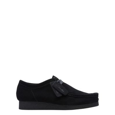 Mokassins Clarks Wallabee Evo aus schwarzem Wildleder