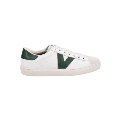 Sneakers Victoria aus Leder in Flaschengrén