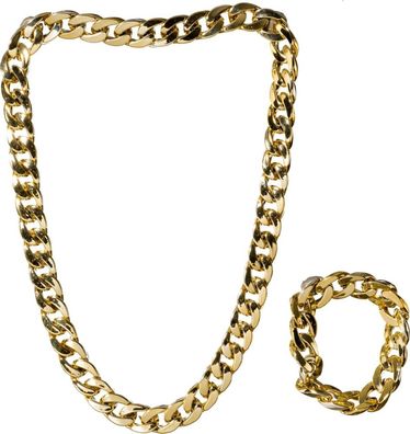 Set Goldkette und Goldarmband