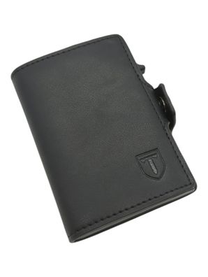 Teehon Herren Geldbörse Slim Wallet RFID Schutz Münzfach Schwarz
