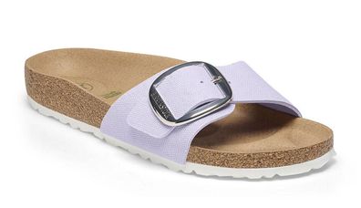 Sandalen Birkenstock Madrid Normal in veganem Canvas Violett