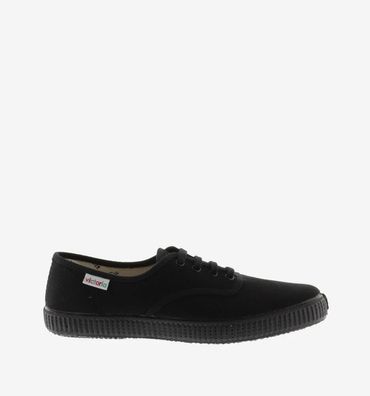 Sneakers Victoria schwarze unisex aus Bio-Baumwolle