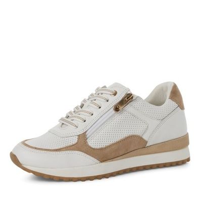Marco Tozzi Sneaker - Weiß / Dune Leder/Synthetik