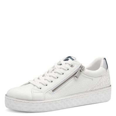 Marco Tozzi Sneaker - Weiß / Silber Textil/Synthetik