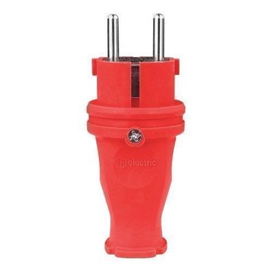 Gummistecker 16A 230V Stecker rot