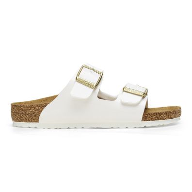 Sandalen Birkenstock weiße Lederriemen