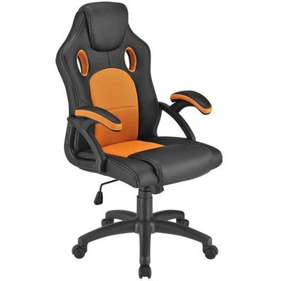 Gamingstuhl Bürostuhl Schreibtischstuhl Drehstuhl Racing Schwarz/Orange B-WARE