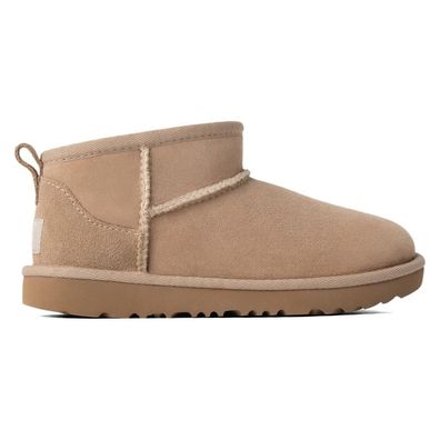 Stiefel UGG Ultra Mini Damen Wildleder Beige