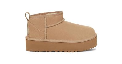 Bottes UGG Classic Ultra Mini Beige fér Junior Herren