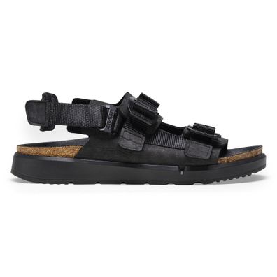 Sandale Birkenstock Schwarz mit natérlichem Leder