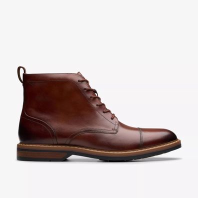 Stiefel Clarks Aldwin aus Leder, braun