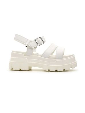 Sandalen Buffalo Weiße Plateau-Schuhe