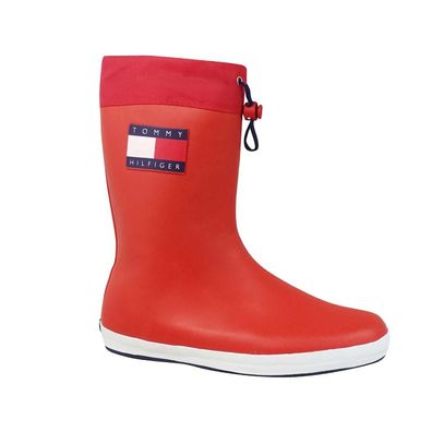 Bottes Tommy Hilfiger Rot Kinder Gummistiefel