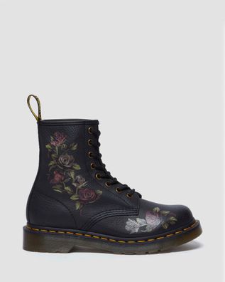 Bottes Dr. Martens 1460 Decayed Roses schwarz