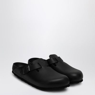 Mules Birkenstock Boston aus Leder, Schwarz