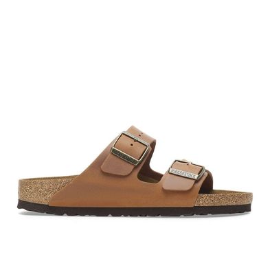 Sandalen Birkenstock Arizona aus geöltem Leder, braun