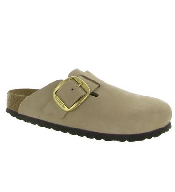 Mules Birkenstock Beige aus Veloursleder