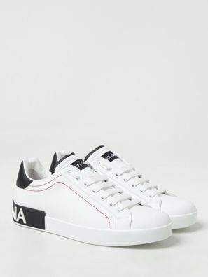 Sneakers Dolce & Gabbana Weiß/Schwarz Leder