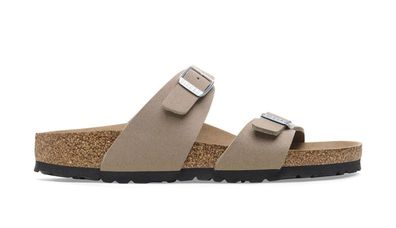 Sandalen Birkenstock Sydney vegan grau taupe