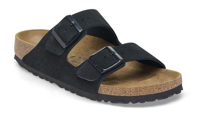 Sandalen Birkenstock Arizona Suede schwarz