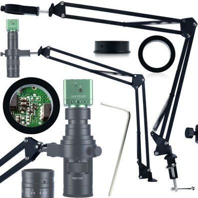 Rosfix Mikroskoparm ODM-180X – Verstellbar 50 mm | Aluminiumlegierung