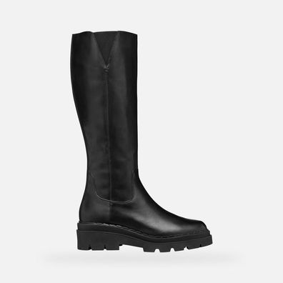 Bottines Geox aus Leder mit elastischem Einsatz