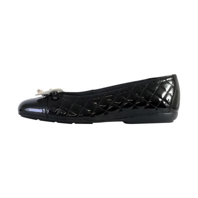 Ballerinas Geox Lacklederoptik Schwarz