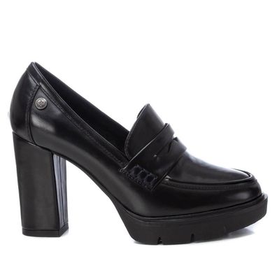 Mokassins Xti Damen Schwarz Komfortabler Absatz 9 cm