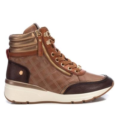 Stiefel Carmela Damen Sportliche braune Leder-Boots