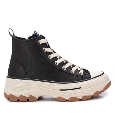 Bottinen Refresh schwarze Damenstiefeletten mit Reißverschluss